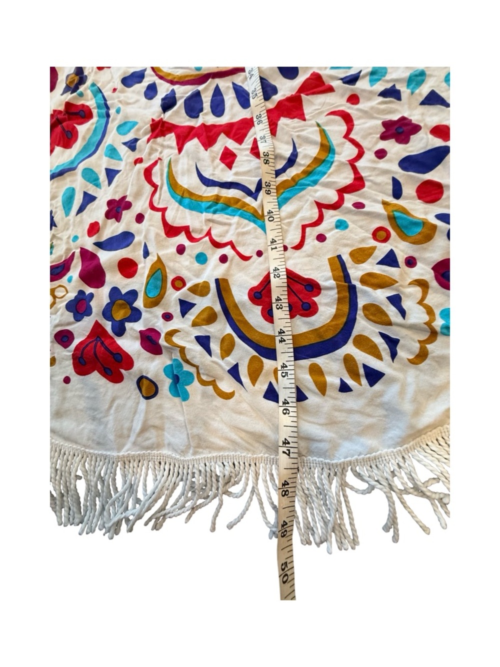 Colorful Round Mandala Beach Towel - 'Kissed by the Sun' - Picture 5 of 5